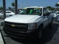 2008 Summit White Chevrolet Silverado 1500 Work Truck Regular Cab  photo #1