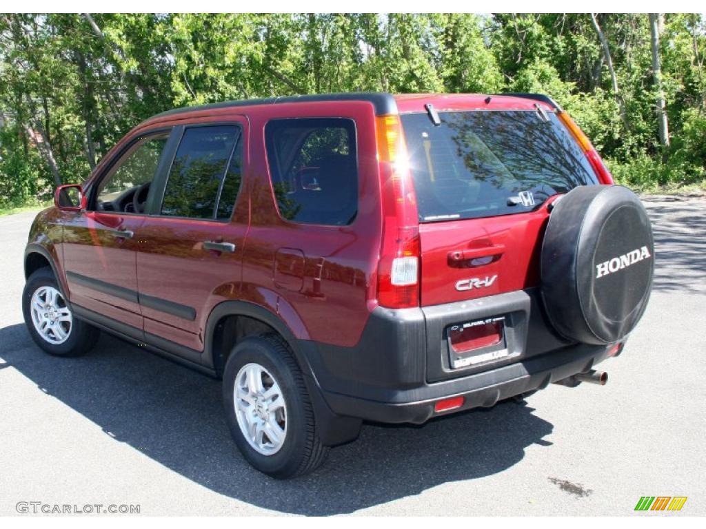 2002 CR-V EX 4WD - Chianti Red Pearl / Saddle photo #9