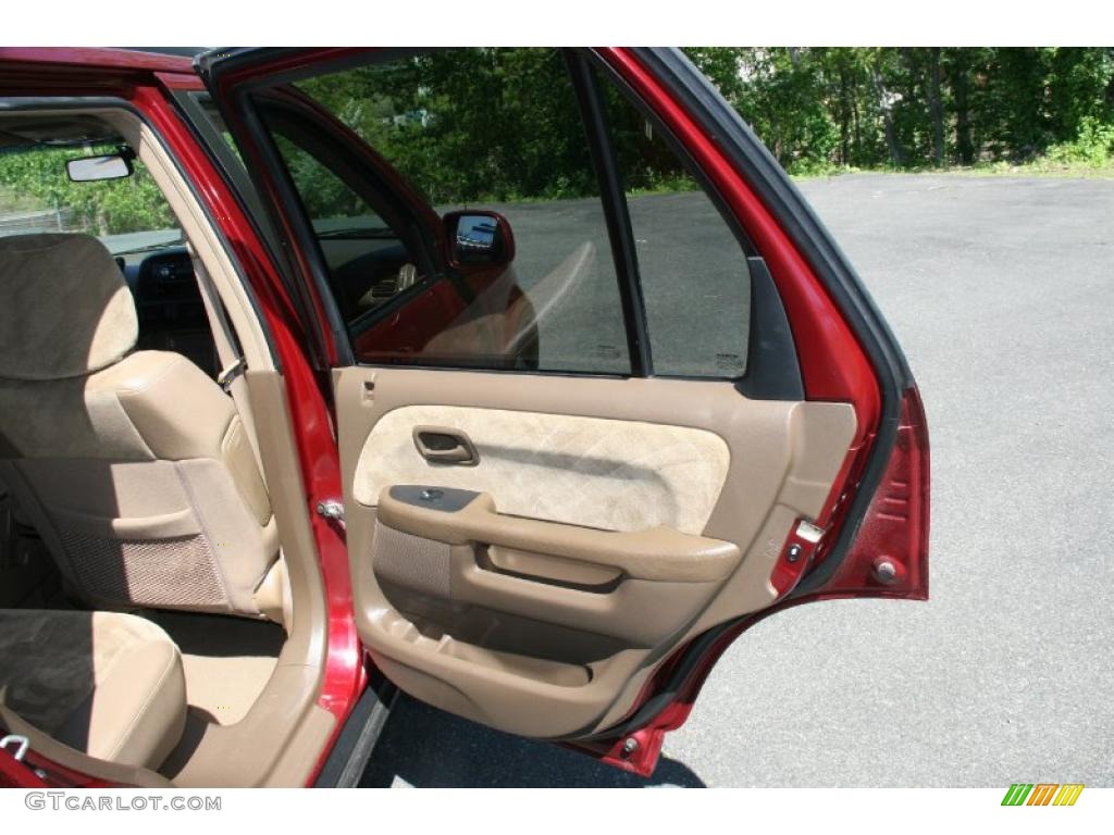 2002 CR-V EX 4WD - Chianti Red Pearl / Saddle photo #16