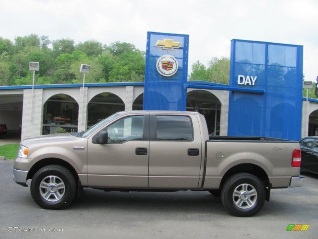 2006 F150 XLT SuperCrew 4x4 - Arizona Beige Metallic / Tan photo #2