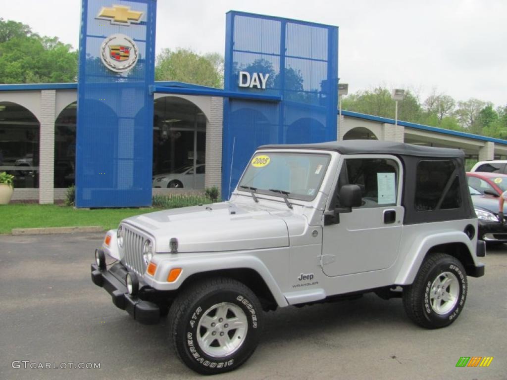 Bright Silver Metallic Jeep Wrangler