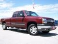 2003 Dark Carmine Red Metallic Chevrolet Silverado 1500 Z71 Extended Cab 4x4  photo #1