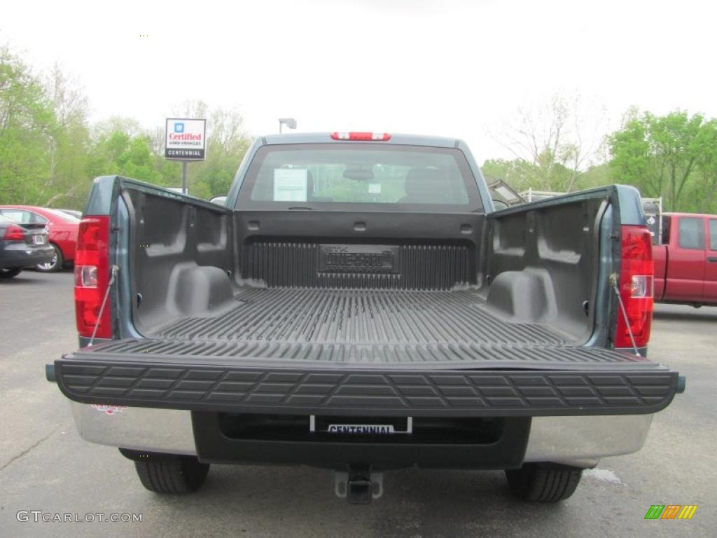 2009 Silverado 1500 Regular Cab 4x4 - Blue Granite Metallic / Dark Titanium photo #11