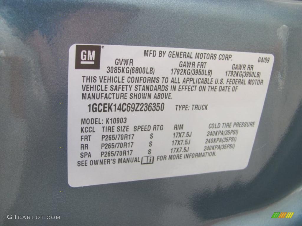 2009 Silverado 1500 Regular Cab 4x4 - Blue Granite Metallic / Dark Titanium photo #15