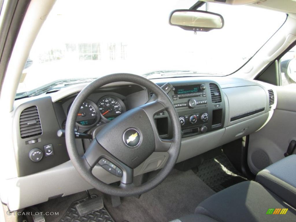 2009 Silverado 1500 LS Extended Cab - Blue Granite Metallic / Dark Titanium photo #6