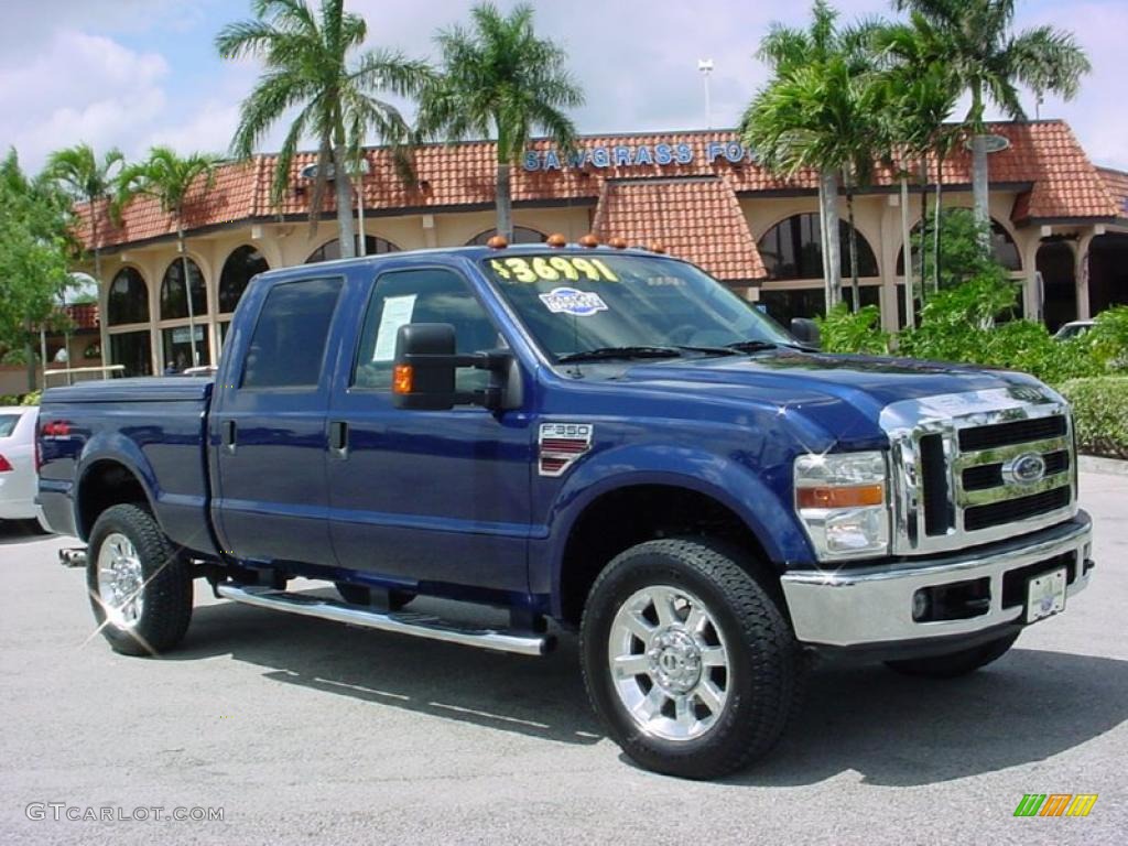 Dark Blue Pearl Metallic Ford F350 Super Duty