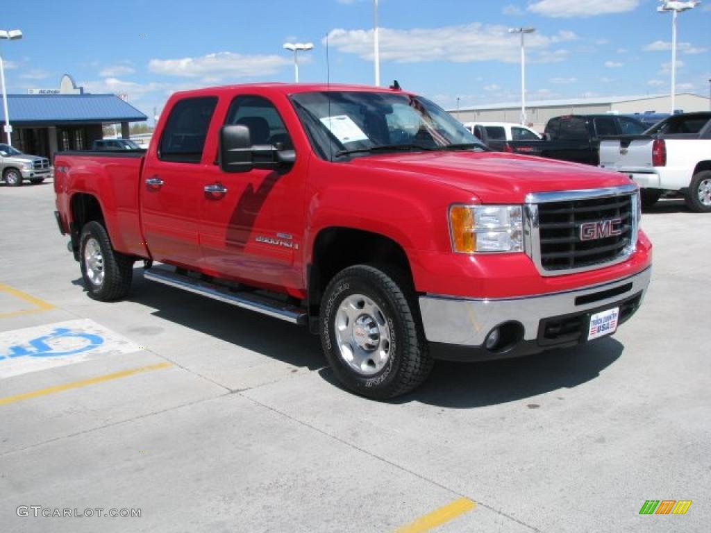 2007 Sierra 2500HD SLE Crew Cab 4x4 - Fire Red / Ebony Black photo #11