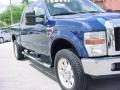 2008 Dark Blue Pearl Metallic Ford F350 Super Duty Lariat Crew Cab 4x4  photo #2