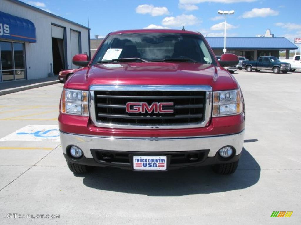 2007 Sierra 1500 Z71 Crew Cab 4x4 - Sport Dark Red Metallic / Ebony Black photo #12