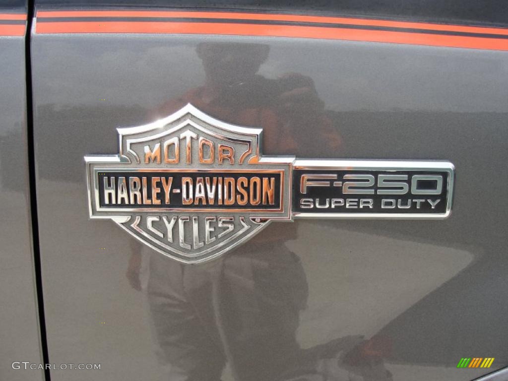 2004 F250 Super Duty Harley Davidson Crew Cab 4x4 - Black/Dark Shadow Gray / Black photo #18