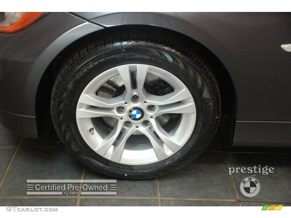 2008 3 Series 328xi Sedan - Sparkling Graphite Metallic / Black photo #7