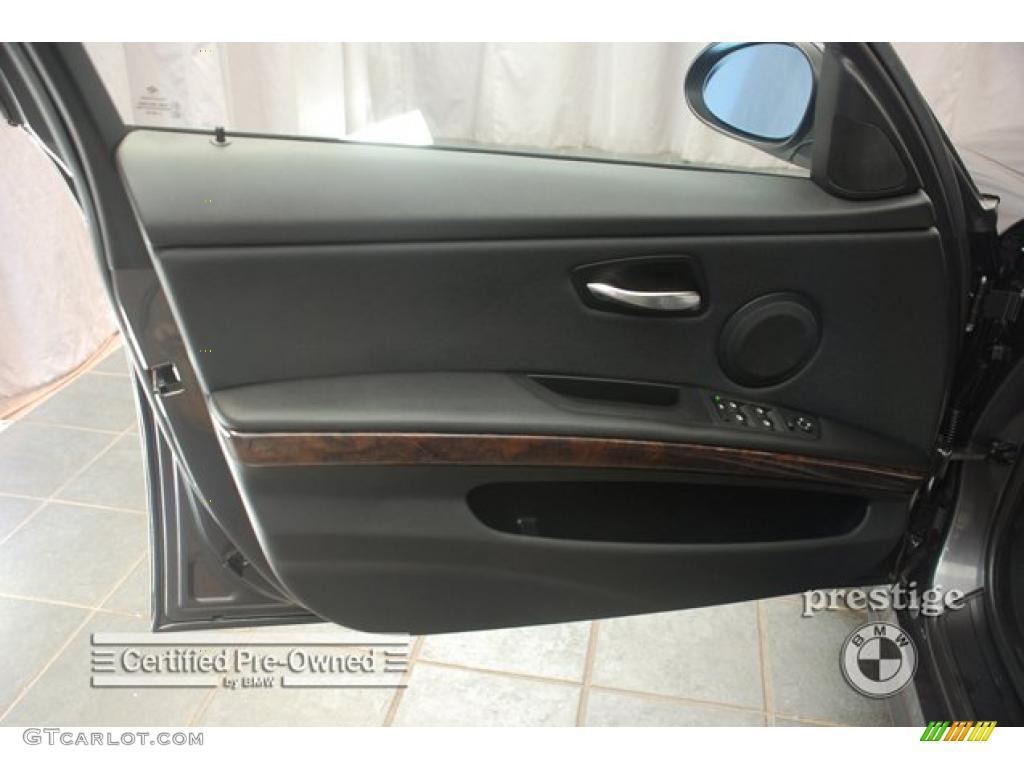 2008 3 Series 328xi Sedan - Sparkling Graphite Metallic / Black photo #12
