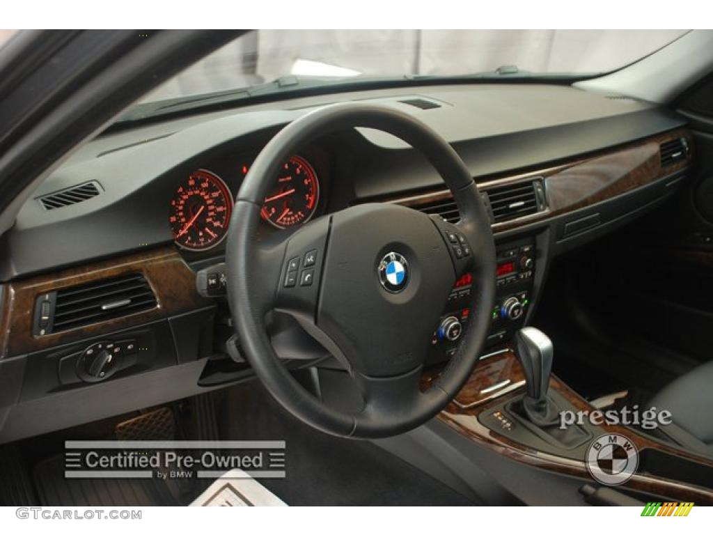 2008 3 Series 328xi Sedan - Sparkling Graphite Metallic / Black photo #13