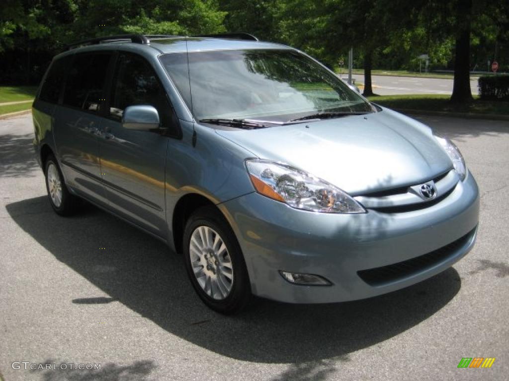 2010 Sienna XLE AWD - Blue Mirage Metallic / Stone photo #6