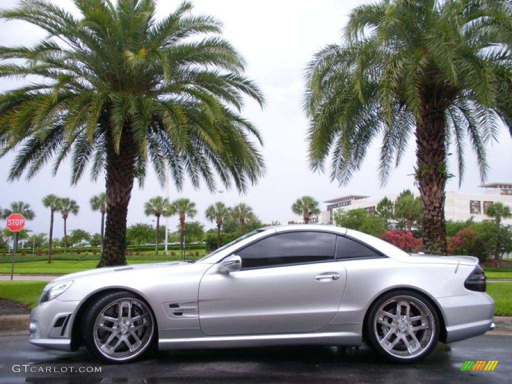 Silver Arrow Silver Metallic 2009 Mercedes-Benz SL 63 AMG Silver Arrow Edition Roadster Exterior Photo #30053050