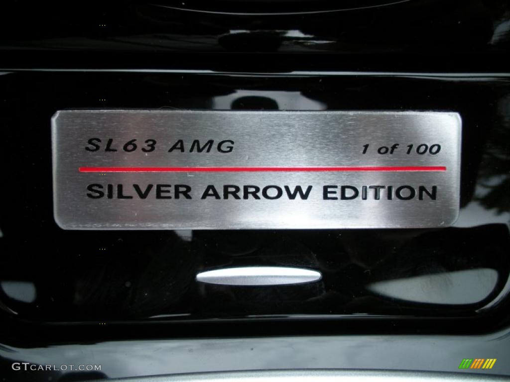 2009 Mercedes-Benz SL 63 AMG Silver Arrow Edition Roadster Marks and Logos Photo #30053478