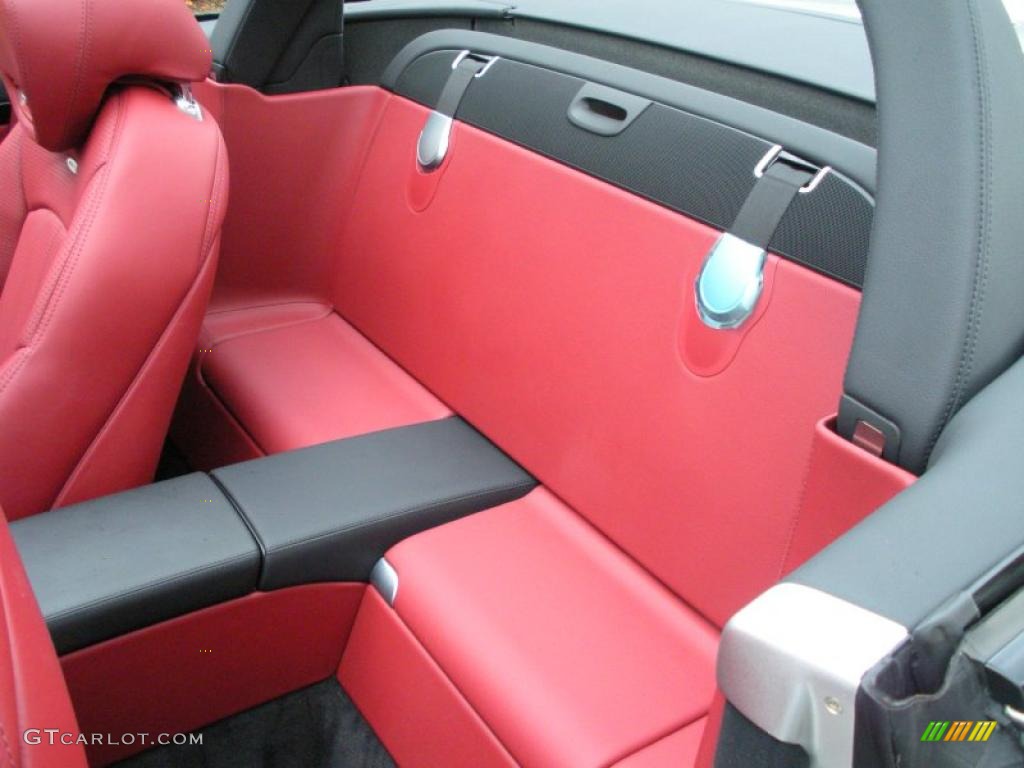 Red Interior 2009 Mercedes-Benz SL 63 AMG Silver Arrow Edition Roadster Photo #30053566