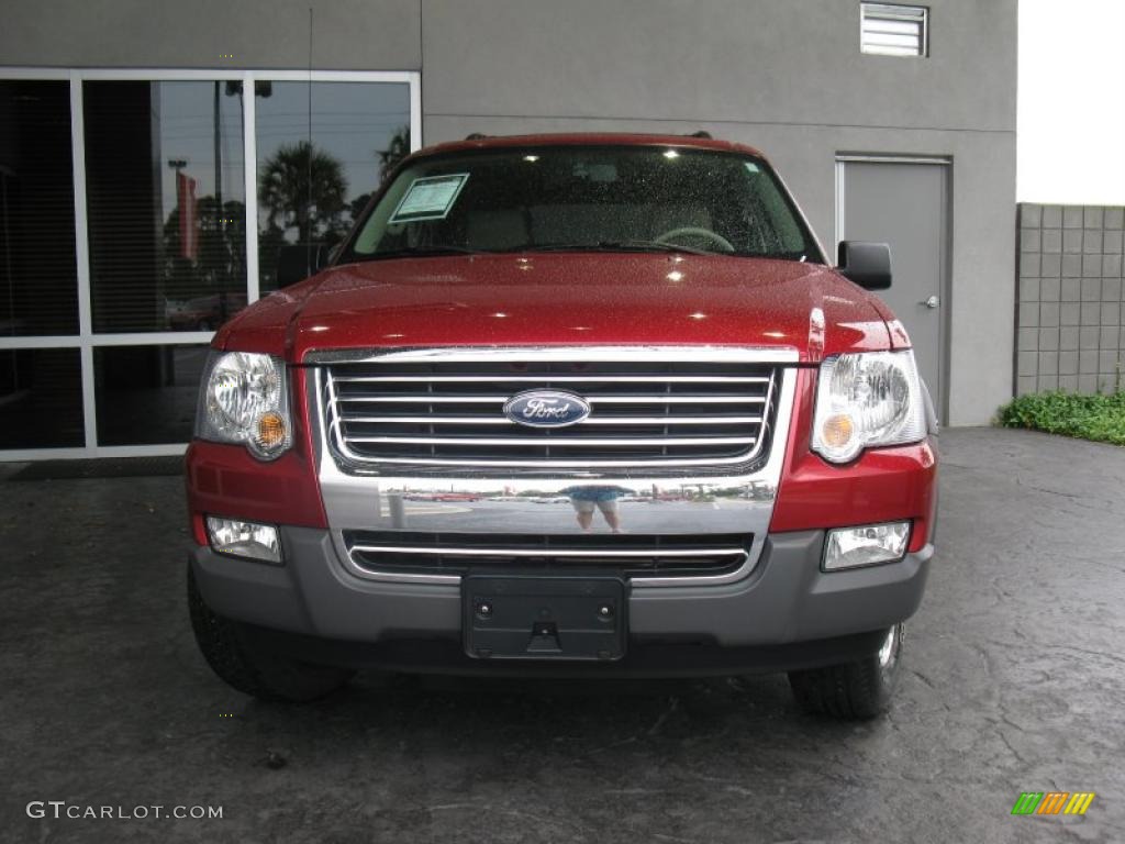 2006 Explorer XLT 4x4 - Redfire Metallic / Stone photo #2