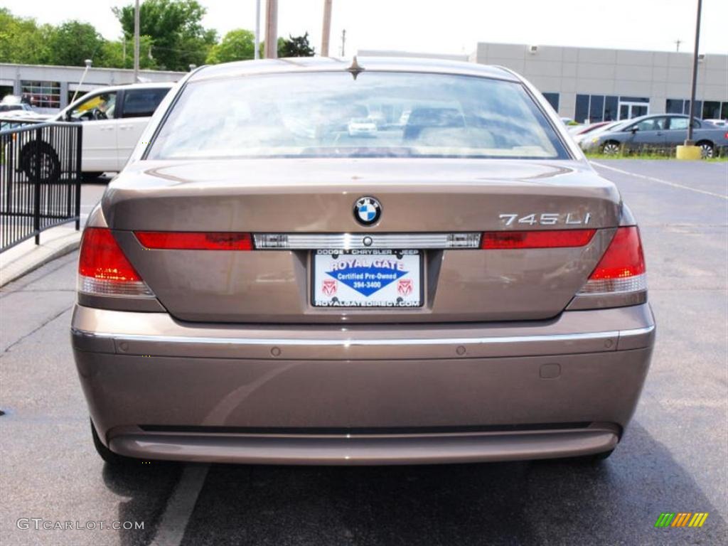 2003 7 Series 745Li Sedan - Kalahari Beige Metallic / Dark Beige/Beige III photo #6