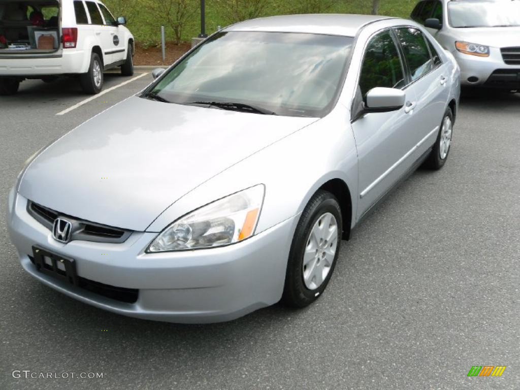 2003 Accord LX Sedan - Satin Silver Metallic / Black photo #1