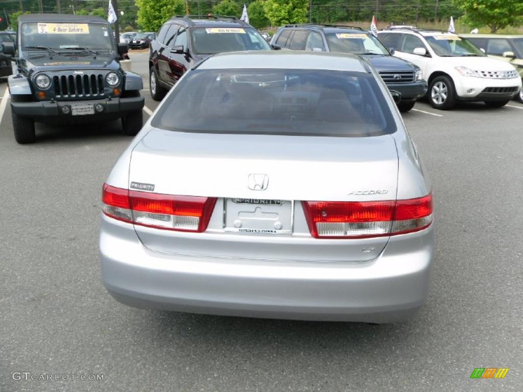 2003 Accord LX Sedan - Satin Silver Metallic / Black photo #3