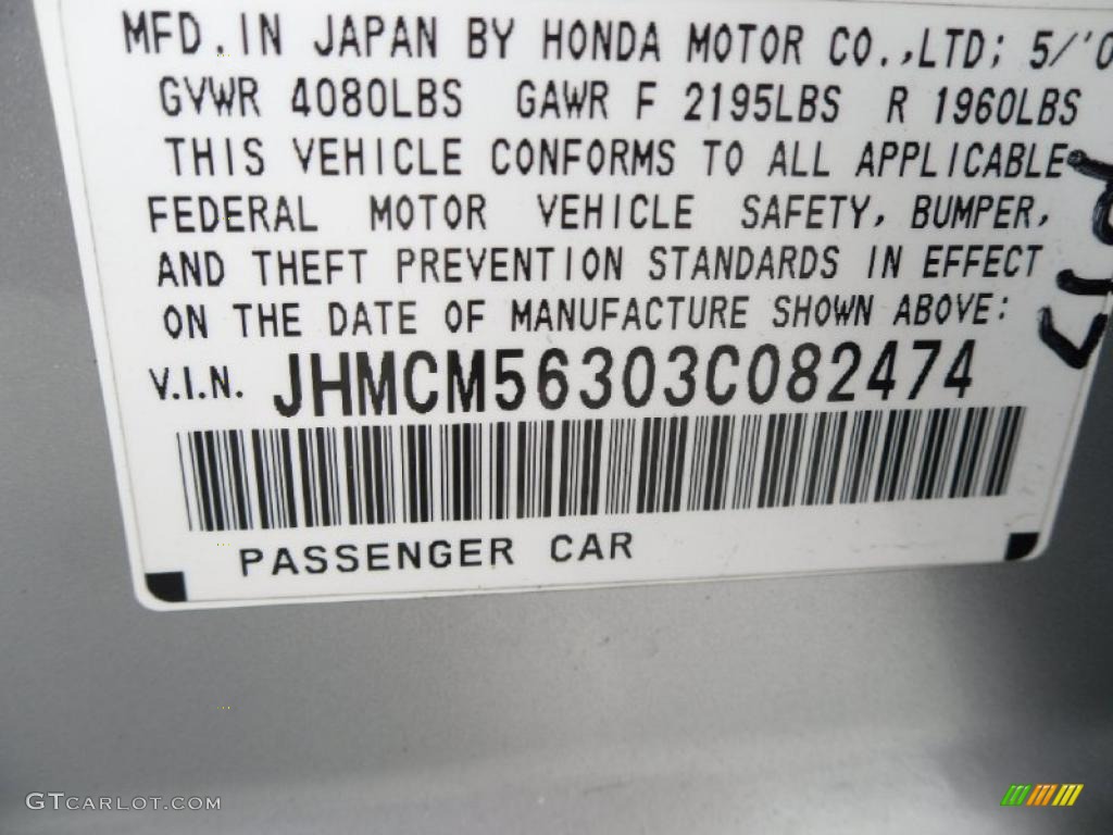 2003 Accord LX Sedan - Satin Silver Metallic / Black photo #8