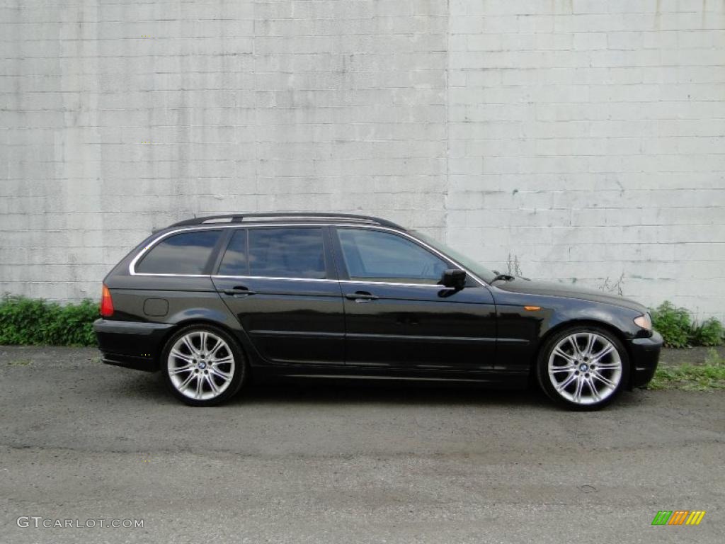 2005 3 Series 325i Wagon - Jet Black / Black photo #3