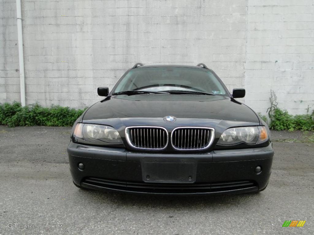 2005 3 Series 325i Wagon - Jet Black / Black photo #4