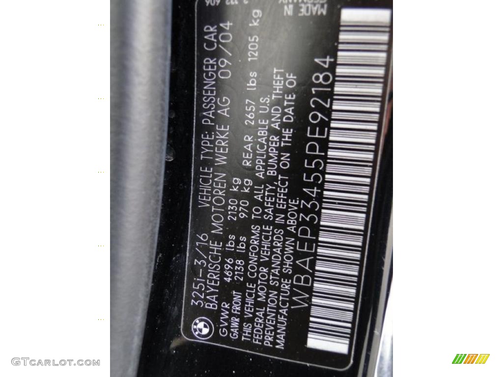 2005 3 Series 325i Wagon - Jet Black / Black photo #30