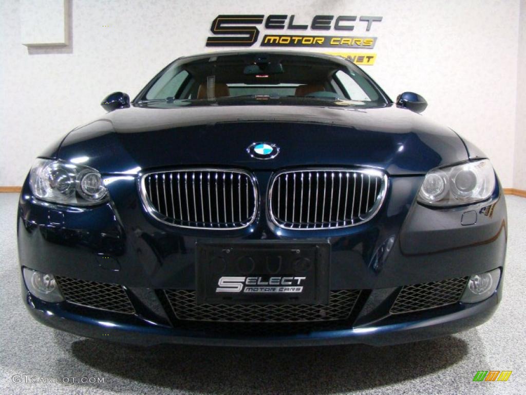 2007 3 Series 335i Coupe - Monaco Blue Metallic / Saddle Brown/Black photo #2