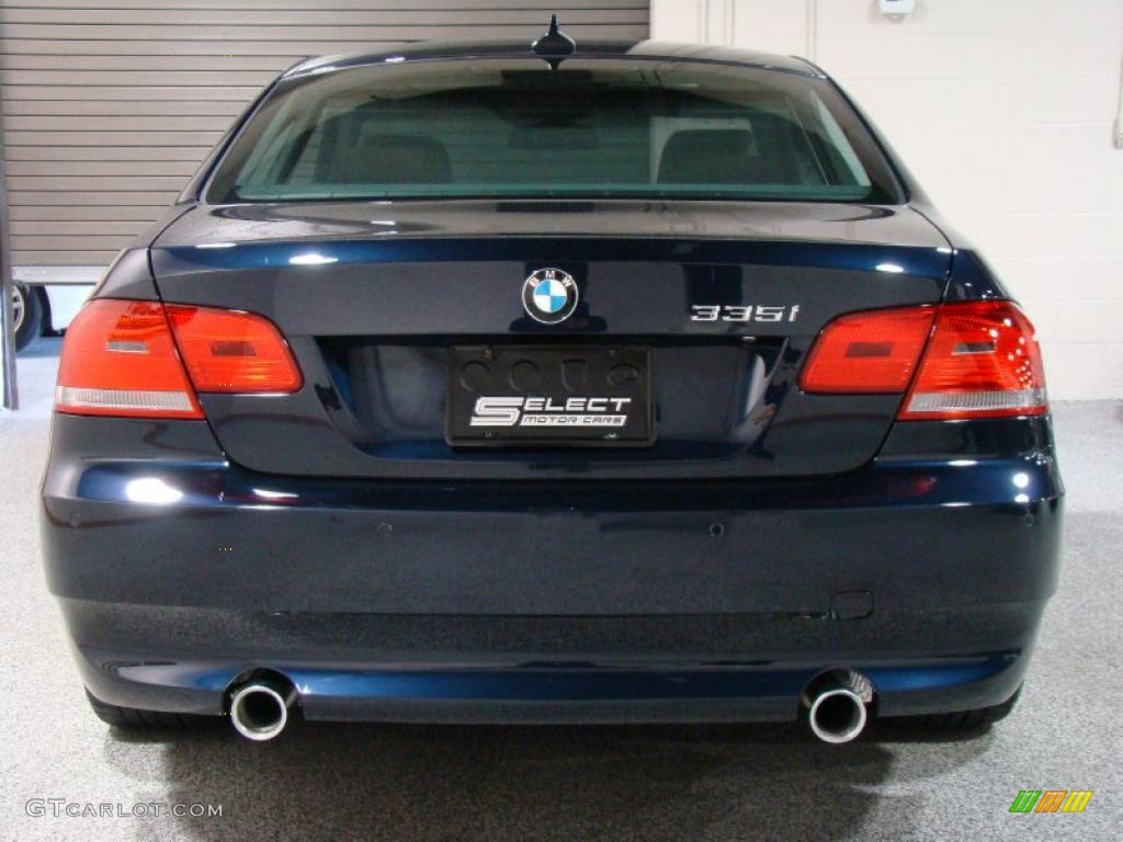 2007 3 Series 335i Coupe - Monaco Blue Metallic / Saddle Brown/Black photo #5