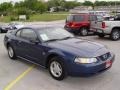 1999 Atlantic Blue Metallic Ford Mustang V6 Coupe  photo #2