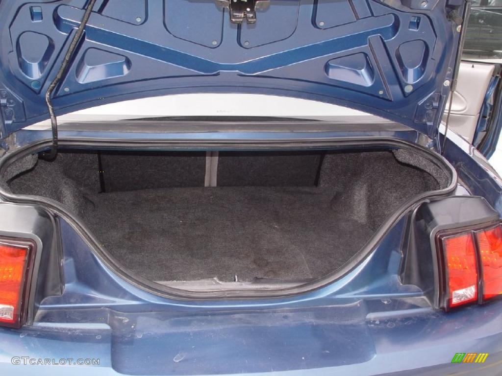 1999 Mustang V6 Coupe - Atlantic Blue Metallic / Light Graphite photo #18