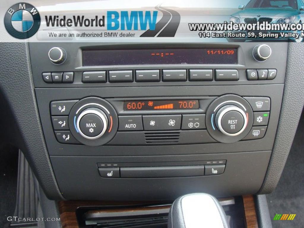 2009 1 Series 128i Coupe - Black Sapphire Metallic / Savanna Beige/Black Boston Leather photo #13