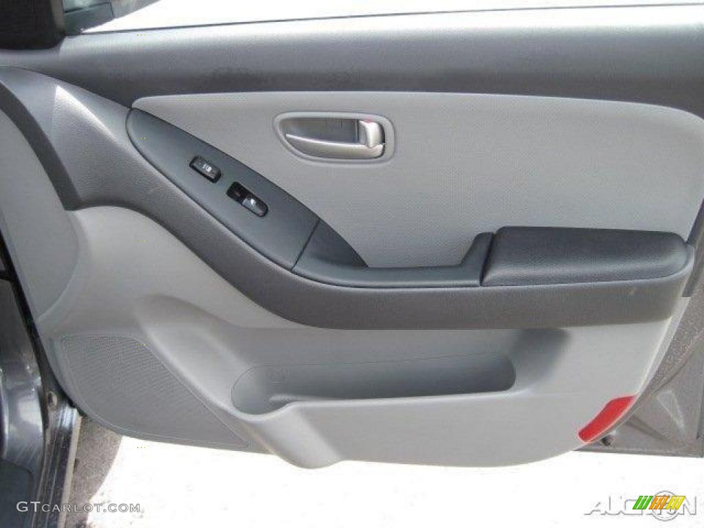2008 Elantra GLS Sedan - Carbon Gray Metallic / Gray photo #8