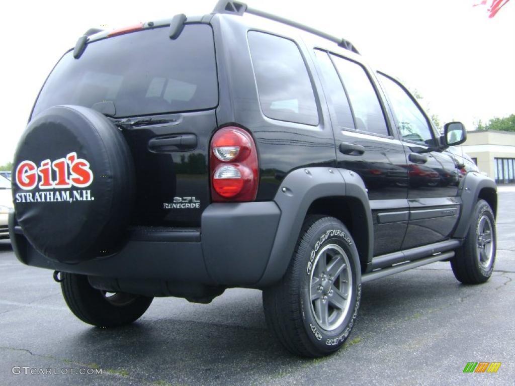 2006 Liberty Renegade 4x4 - Black / Medium Slate Gray photo #7