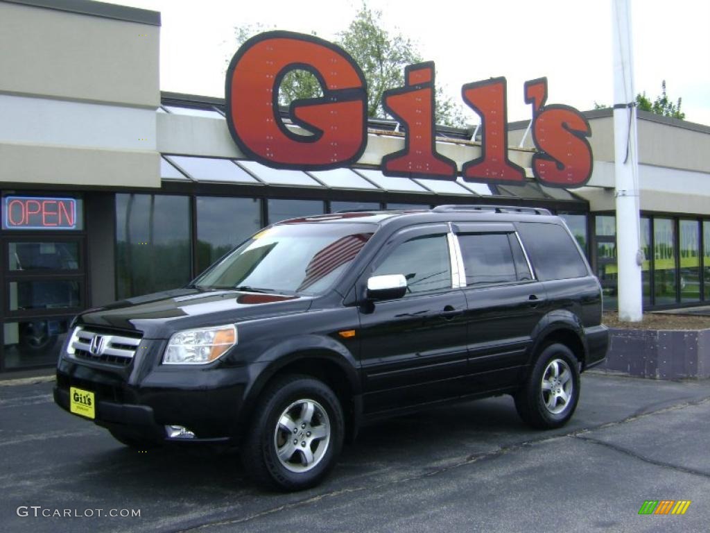 2007 Pilot EX 4WD - Formal Black / Gray photo #1