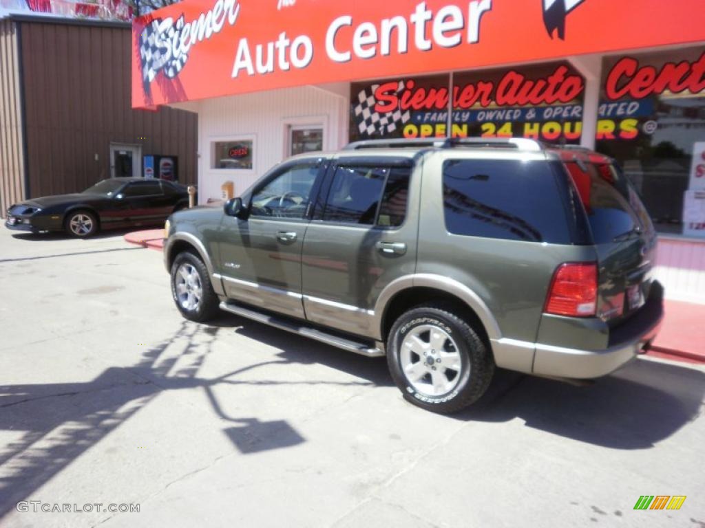 2004 Explorer Eddie Bauer 4x4 - Estate Green Metallic / Medium Parchment photo #2