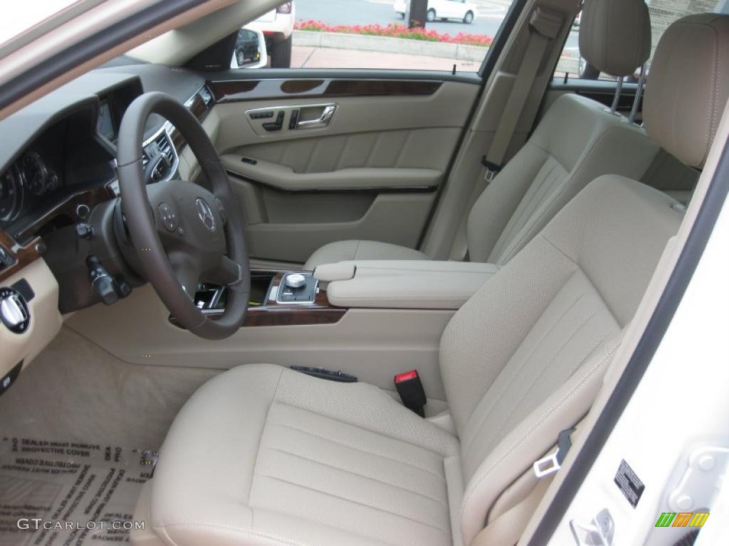 2010 E 550 Sedan - Arctic White / Almond Beige photo #13