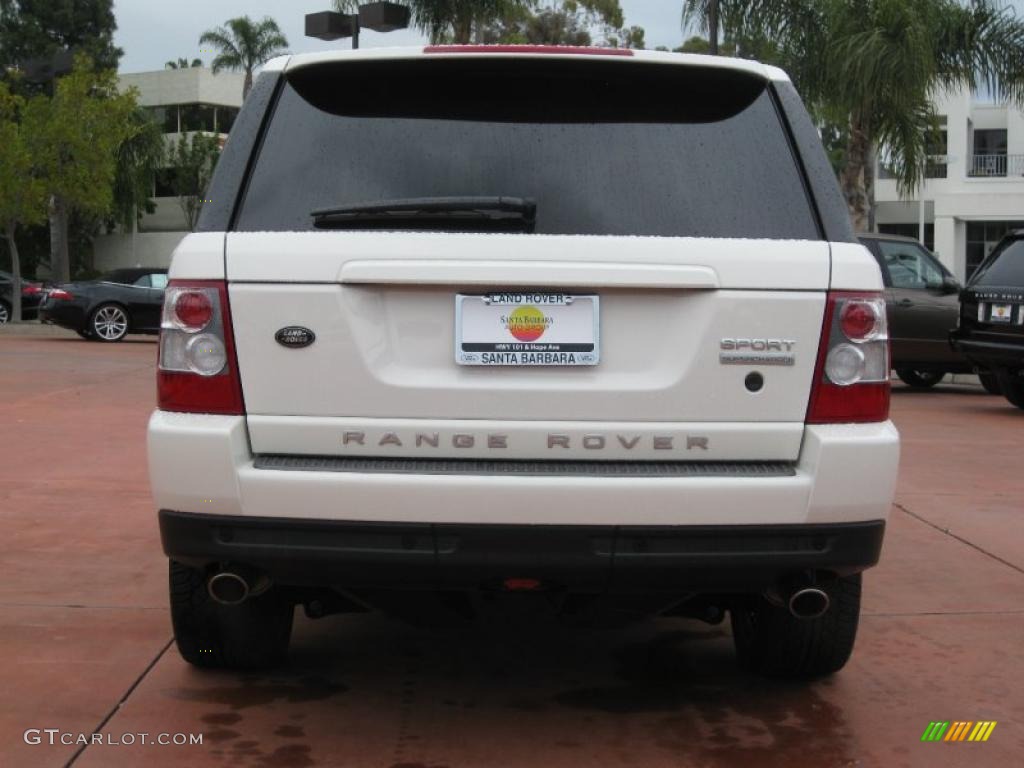 2009 Range Rover Sport Supercharged - Alaska White / Almond/Nutmeg photo #6