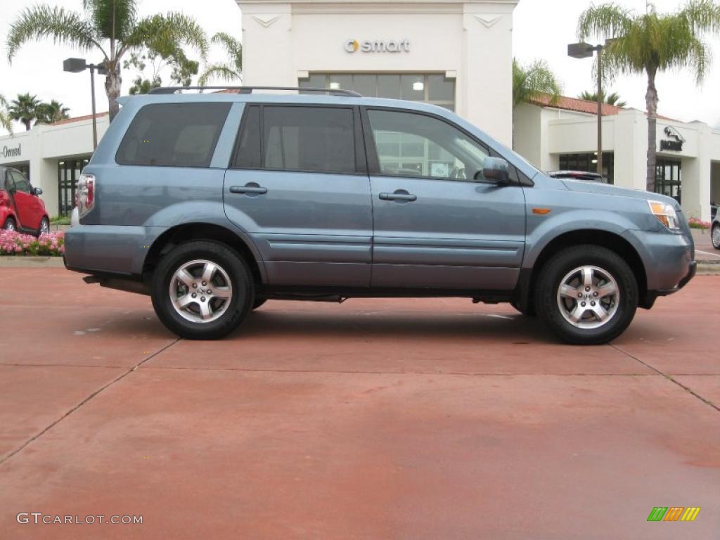 2006 Pilot EX-L 4WD - Steel Blue Metallic / Gray photo #4