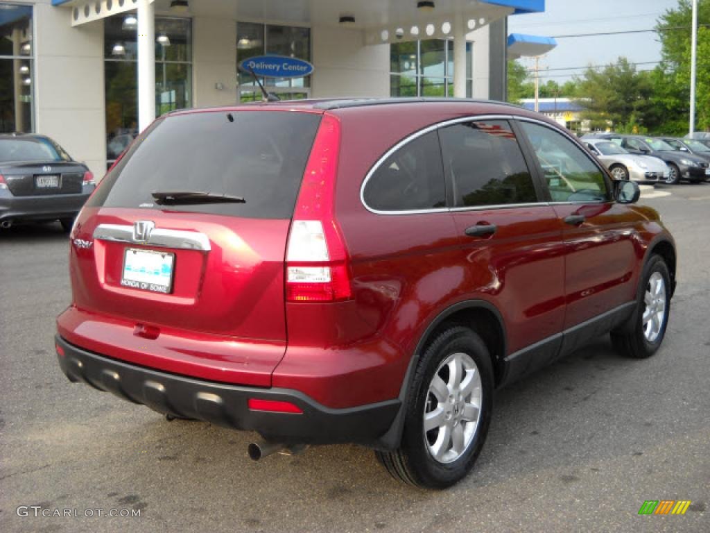2007 CR-V EX 4WD - Tango Red Pearl / Gray photo #3