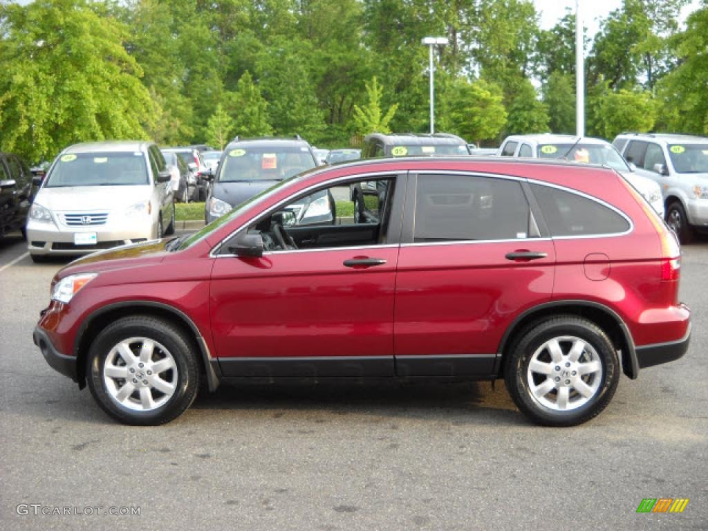 2007 CR-V EX 4WD - Tango Red Pearl / Gray photo #6