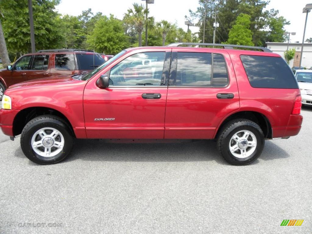 2004 Explorer XLT 4x4 - Redfire Metallic / Gray photo #2