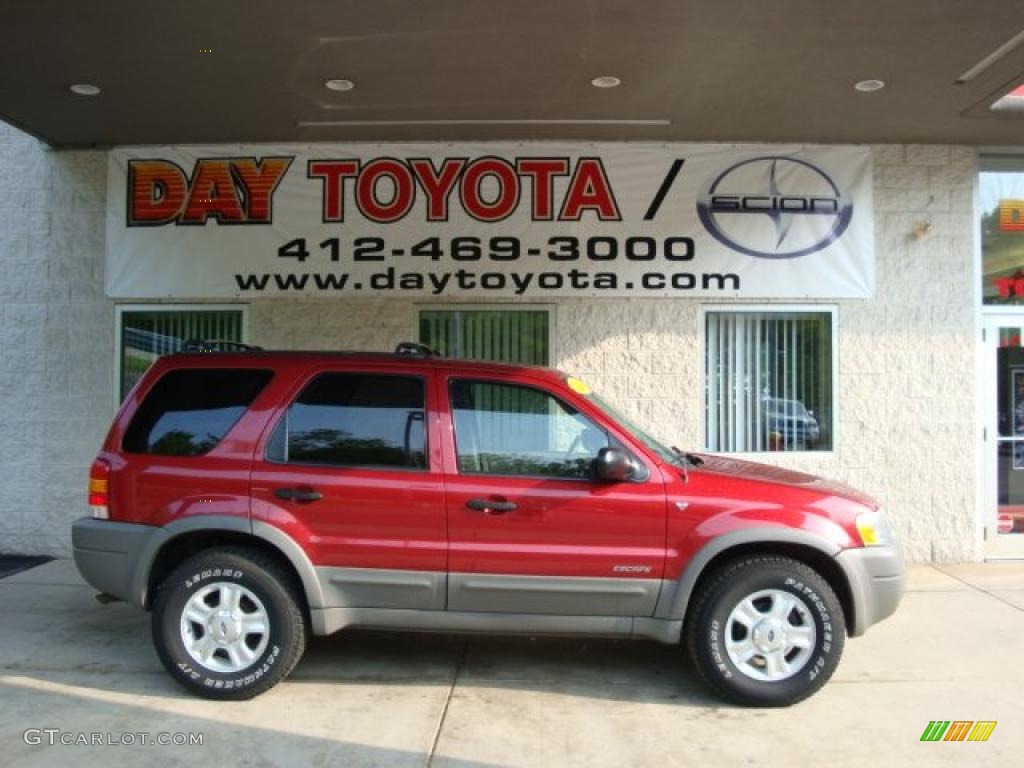 2001 Escape XLT V6 4WD - Toreador Red Metallic / Medium Graphite Grey photo #1