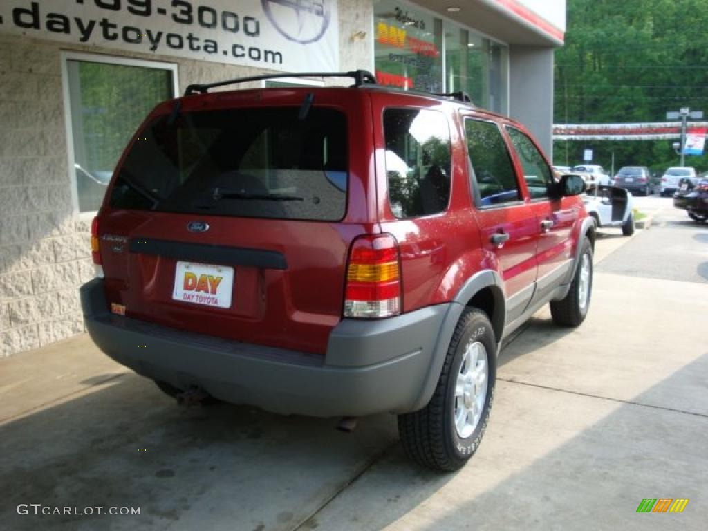 2001 Escape XLT V6 4WD - Toreador Red Metallic / Medium Graphite Grey photo #2