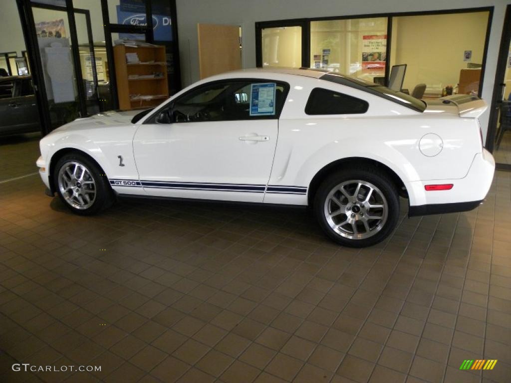 2007 Mustang Shelby GT500 Coupe - Performance White / Black Leather photo #2