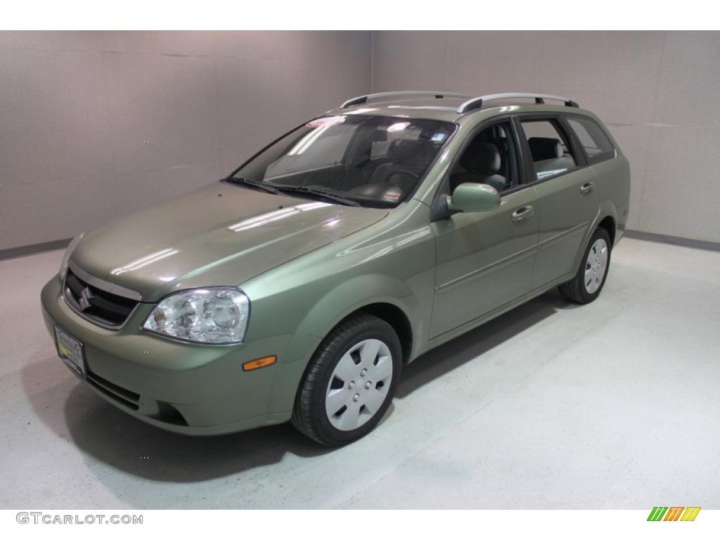 2006 Forenza Wagon - Desert Green Metallic / Grey photo #3