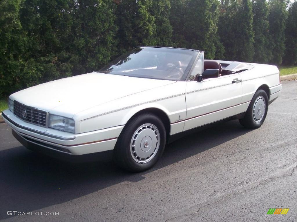 1989 Allante Convertible - White Diamond Pearl / Red photo #21
