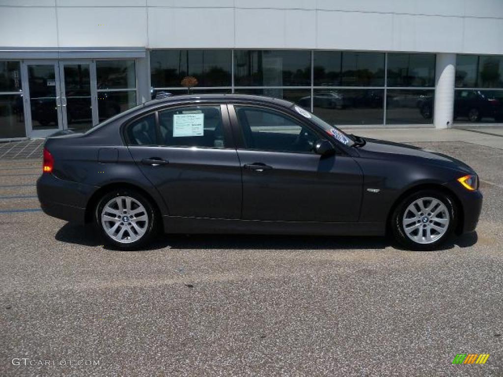 2007 3 Series 328i Sedan - Sparkling Graphite Metallic / Grey photo #2